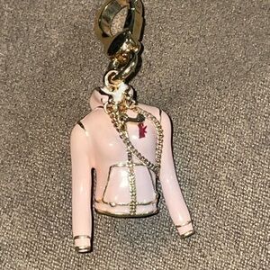 Vintage rare juicy couture gold hoodie charm